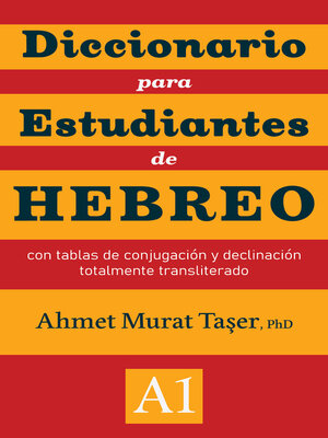 cover image of Diccionario para estudiantes de hebreo